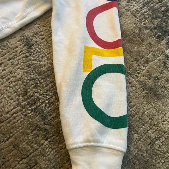 Polo Ralph Lauren WHITE RETRO COLORFUL LOGO  Sweatshirt size 5t - Picture 4 of 4